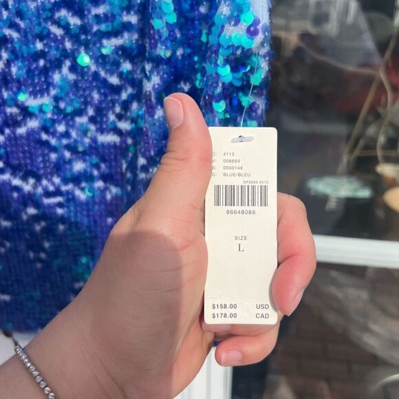 Anthropologie Pilcro Cashmere Sequin Sweater Vest NWT - Picture 7 of 10